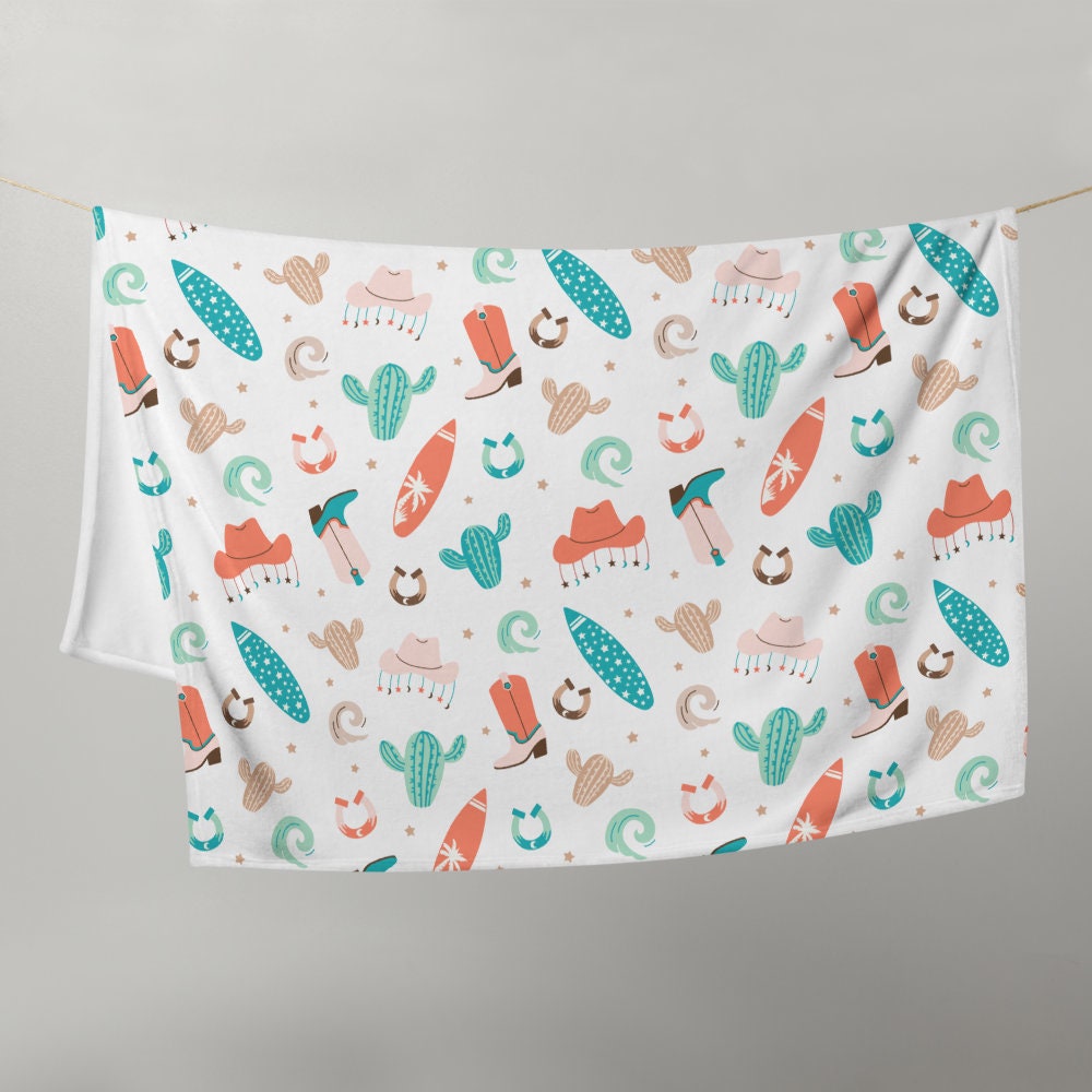 Costal Cowgirl Throw Blanket