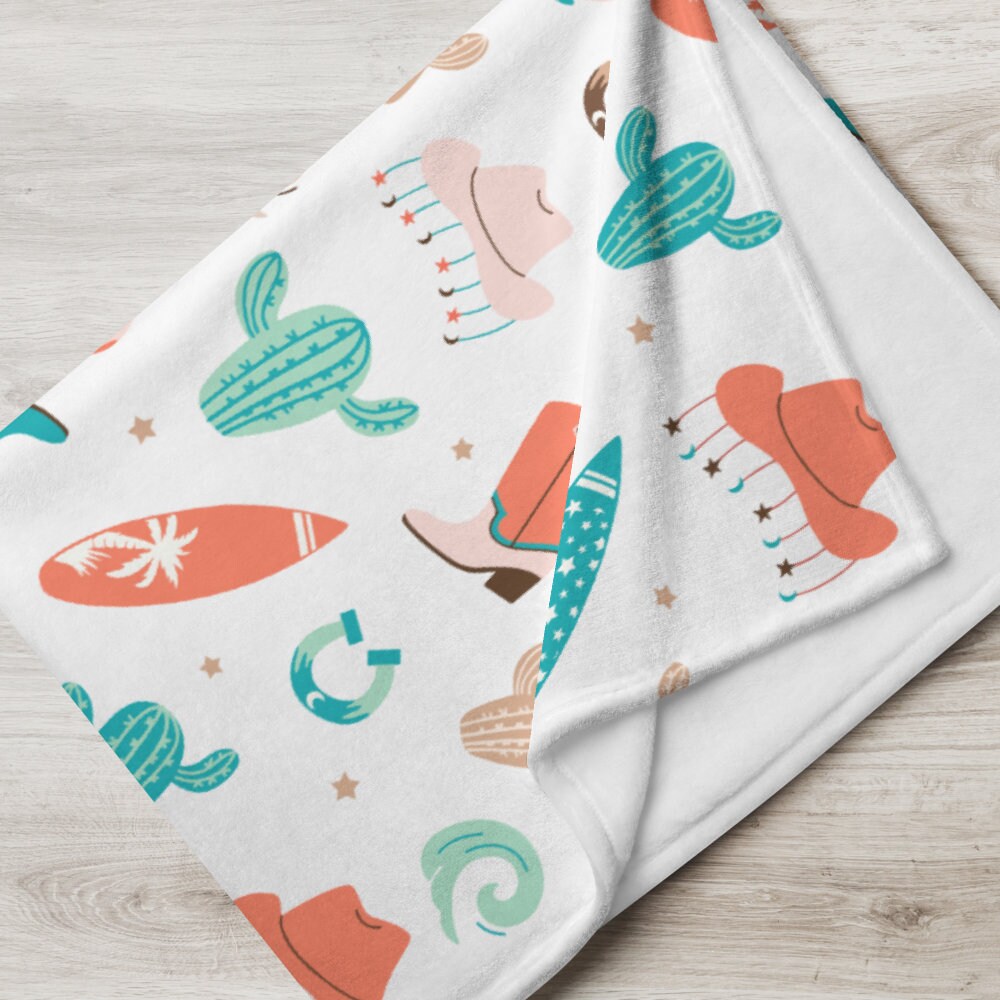 Costal Cowgirl Throw Blanket