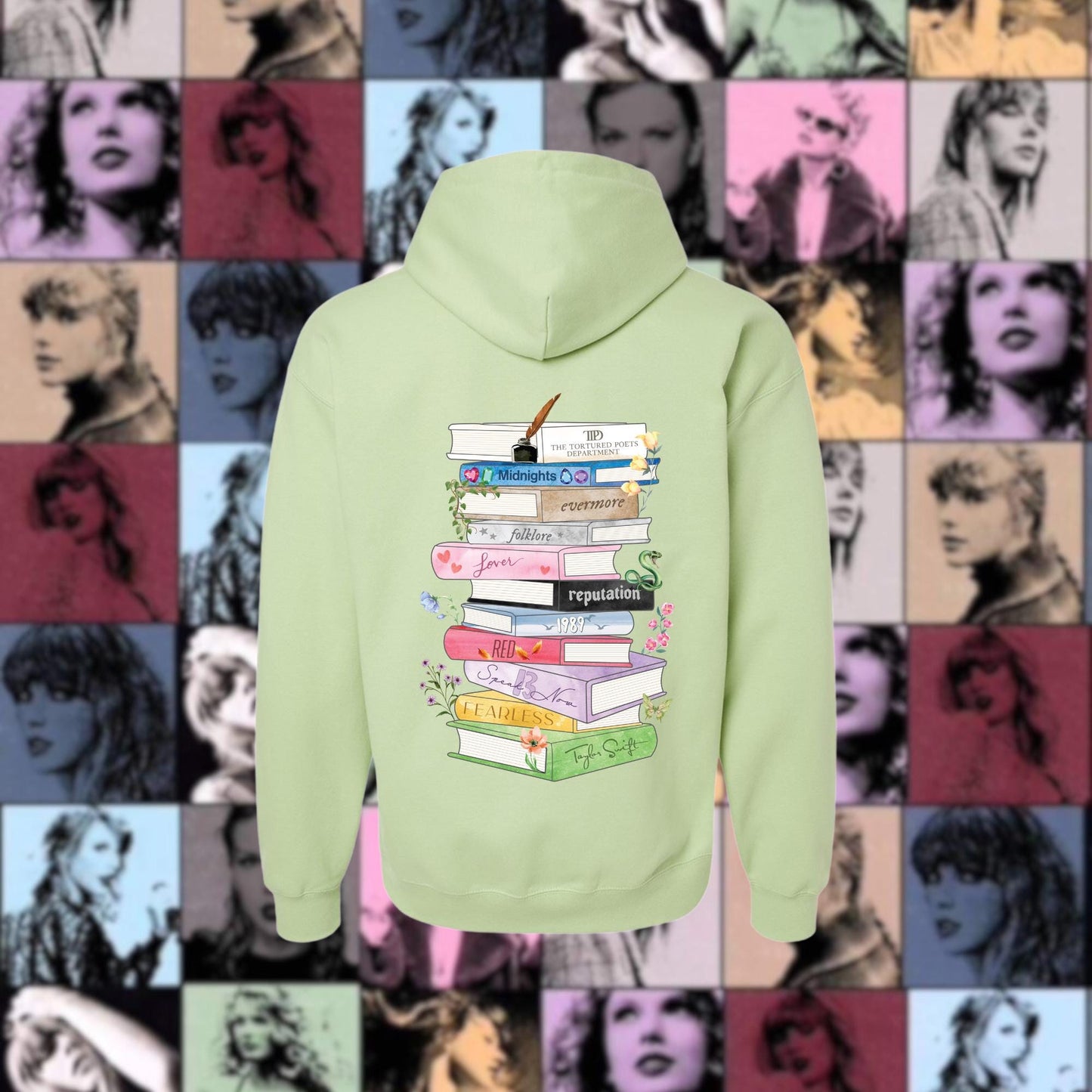 Eras Book Stack Hoodie,