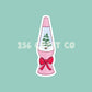 Christmas Lava Lamp Sticker, laptop sticker decal, water bottle decal, holographic sticker, stocking stuffer, Christmas lava lamp